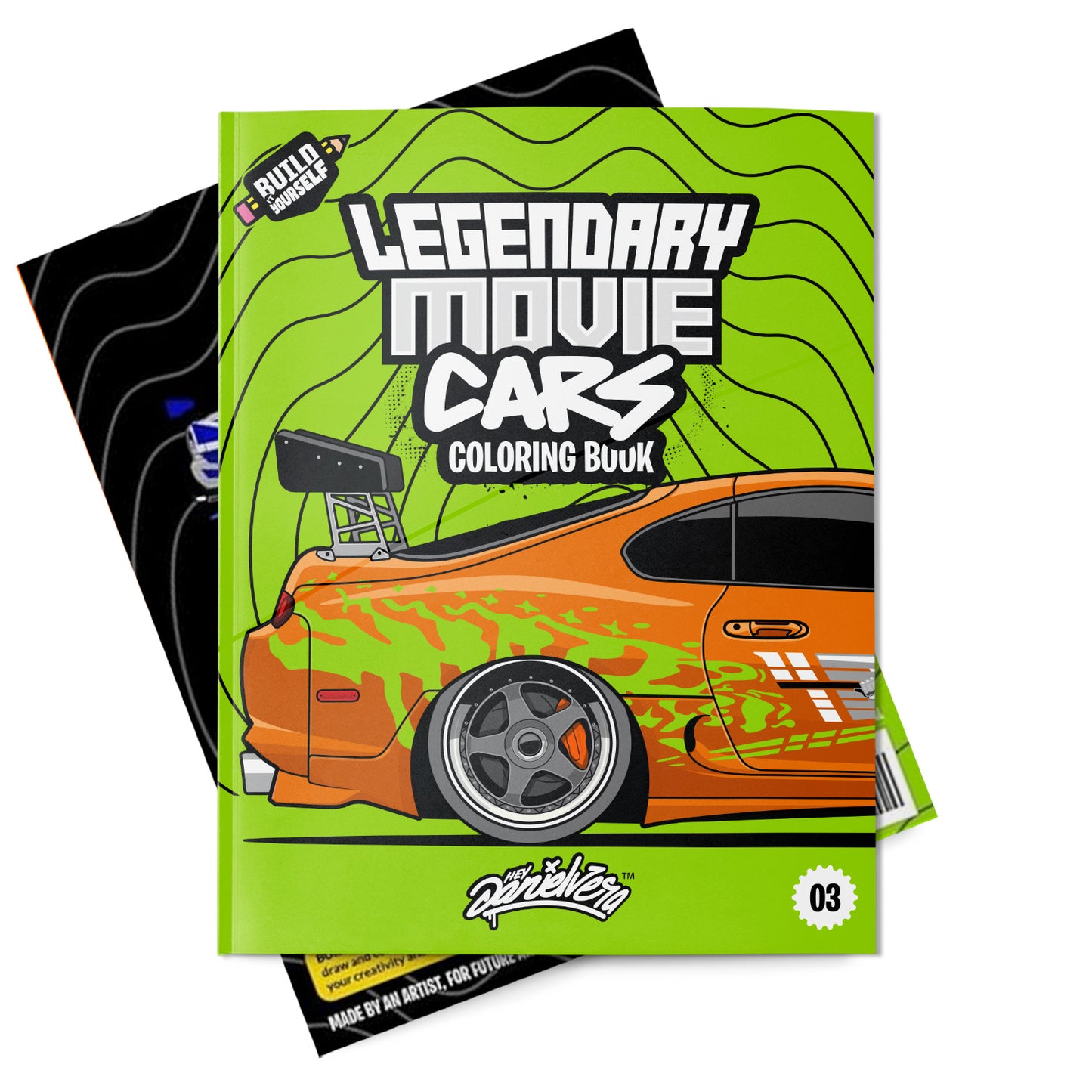 LEGENDARY MOVIE CARS coloring book