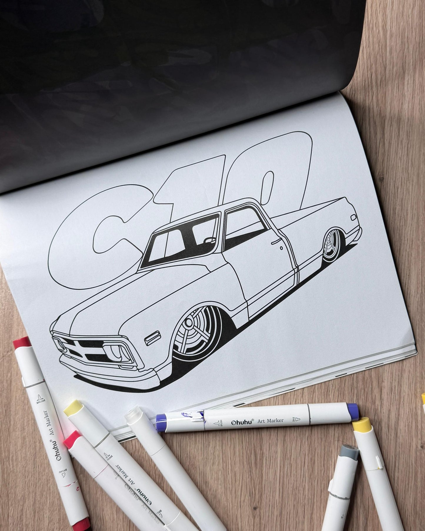 INSANE TRUCKS COLORING BOOK