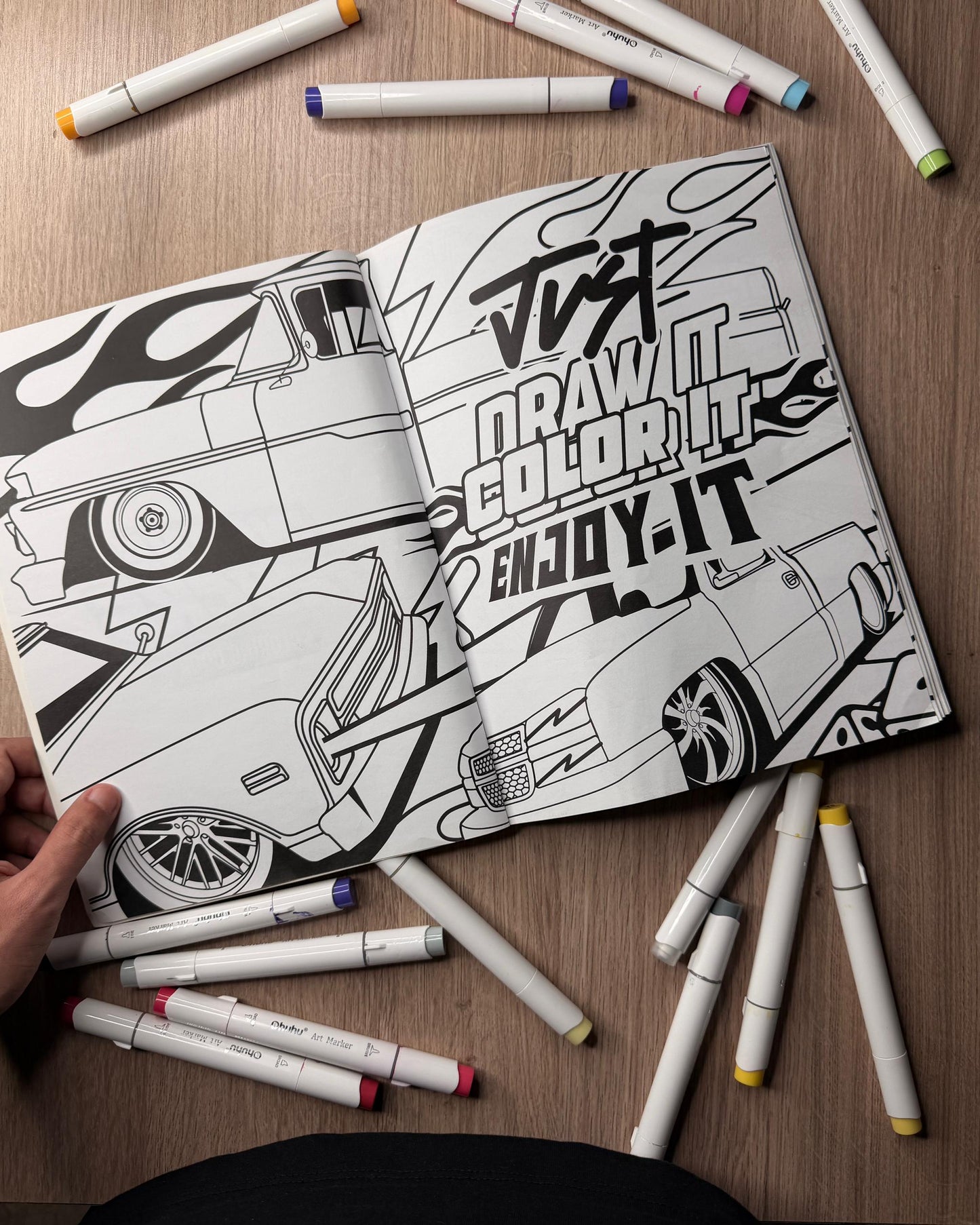 INSANE TRUCKS COLORING BOOK
