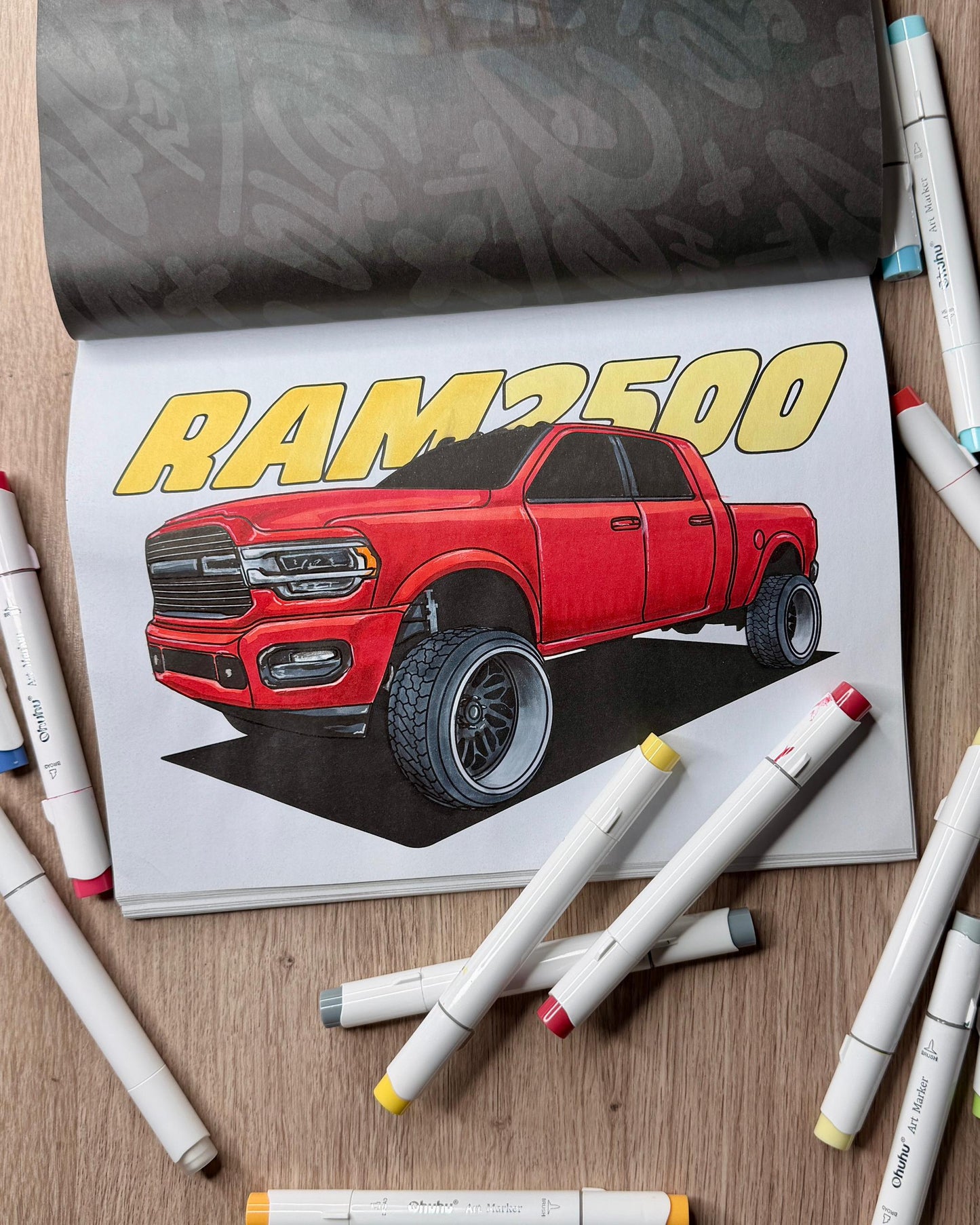 INSANE TRUCKS COLORING BOOK