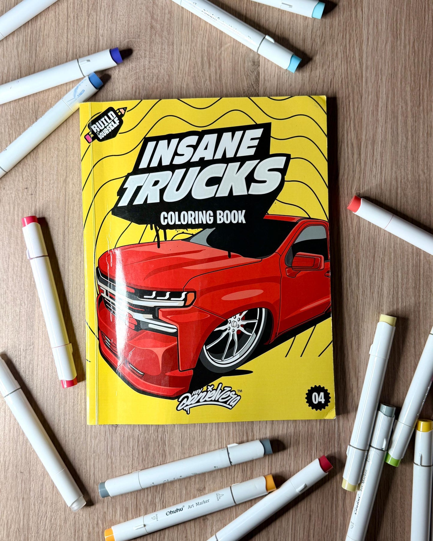 INSANE TRUCKS COLORING BOOK